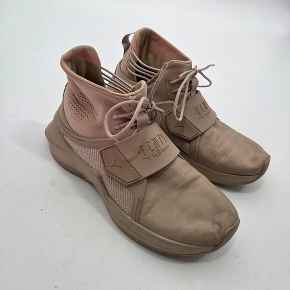 PUMA Fenty x Trainer Hi Sesame - Size 6 Womens Athletic High Top Sneaker Casual - Picture 1 of 7
